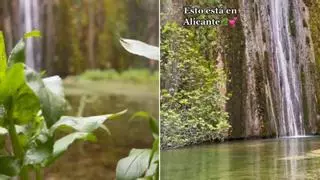 Una idílica cascada en la provincia de Alicante se viraliza en TikTok