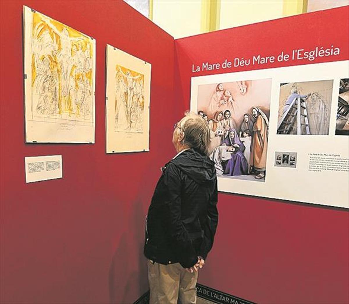 La Diputación exhibe una muestra de los bocetos del retablo de la catedral