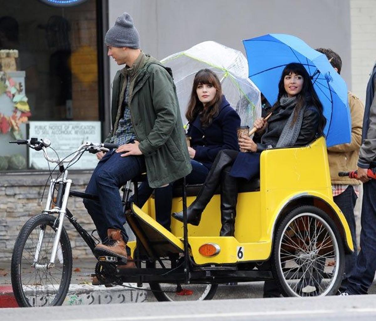 Zooey Deschanel y Hannah Simone ruedan nuevas escenas de 'New Girl'