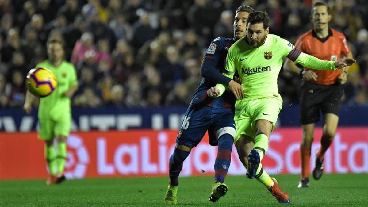 Leo Messi volvió a marcar contra el Levante