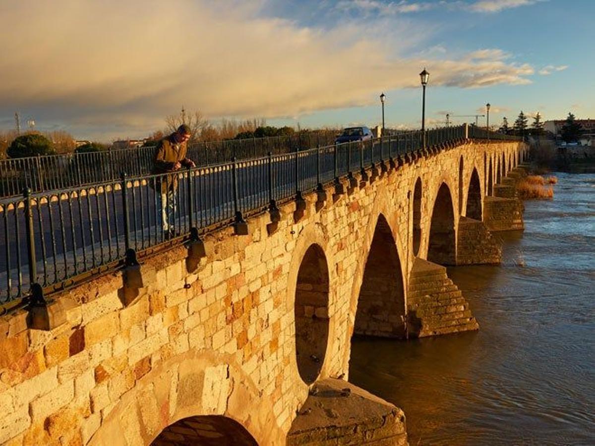 El puente de piedra es otro de los símbolos de Zamora.