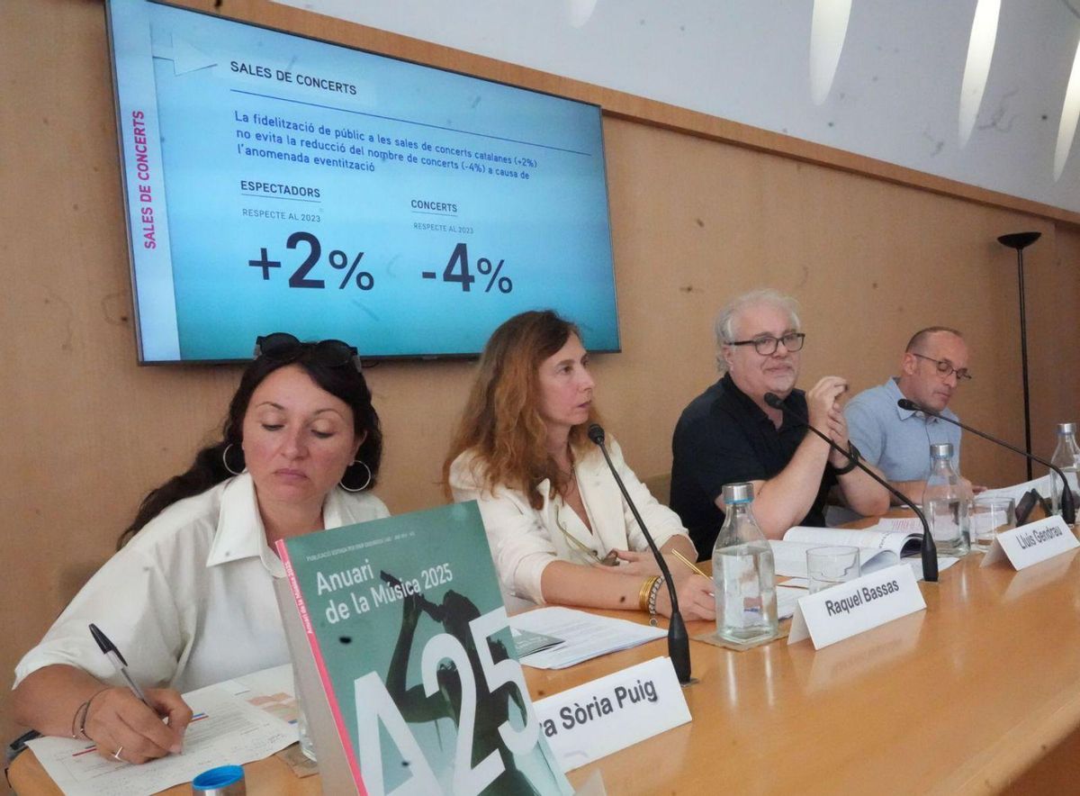 La facturació de la música en directe es quadruplica en 10 anys La facturació de la música en directe es quadruplica en 10 anys