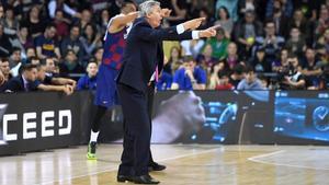 Pesic, en el clásico navideño contra el Madrid en el Palau.