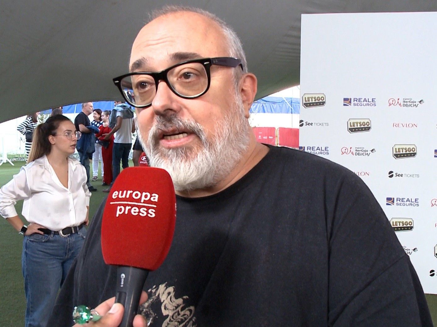 El director de cine Álex de la Iglesia en el estreno del musical 'School of rock'