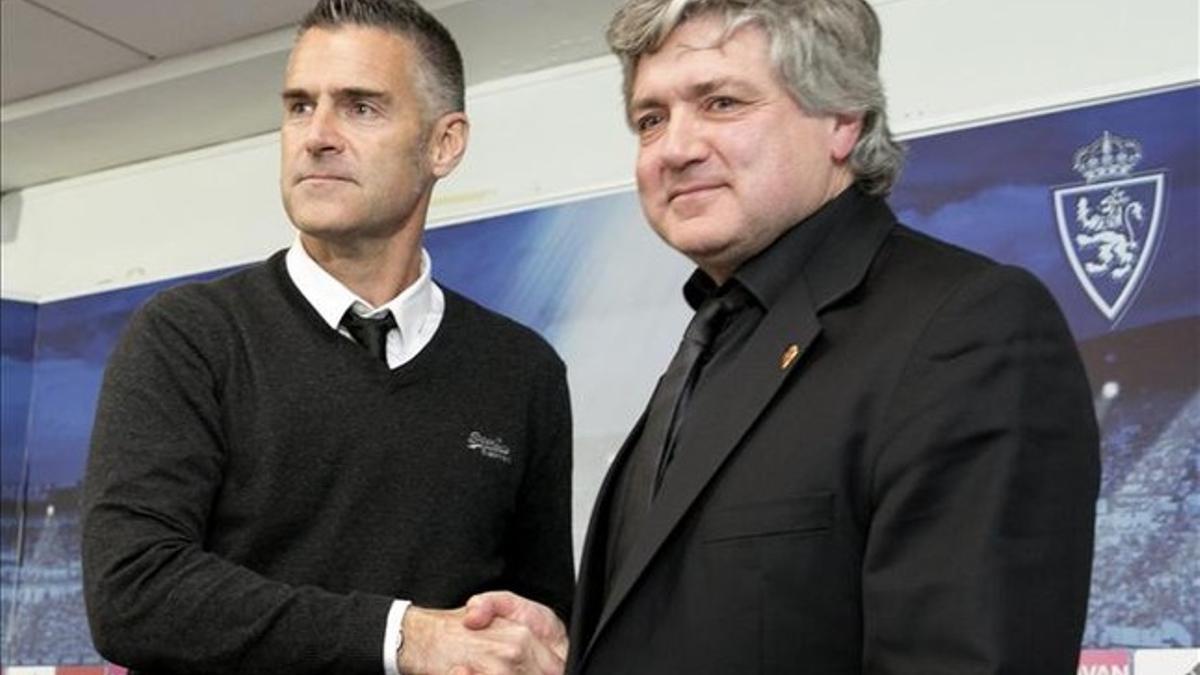 Narcis Julià dio la bienvenida a Lluís Carreras como nuevo entrenador zaragocista