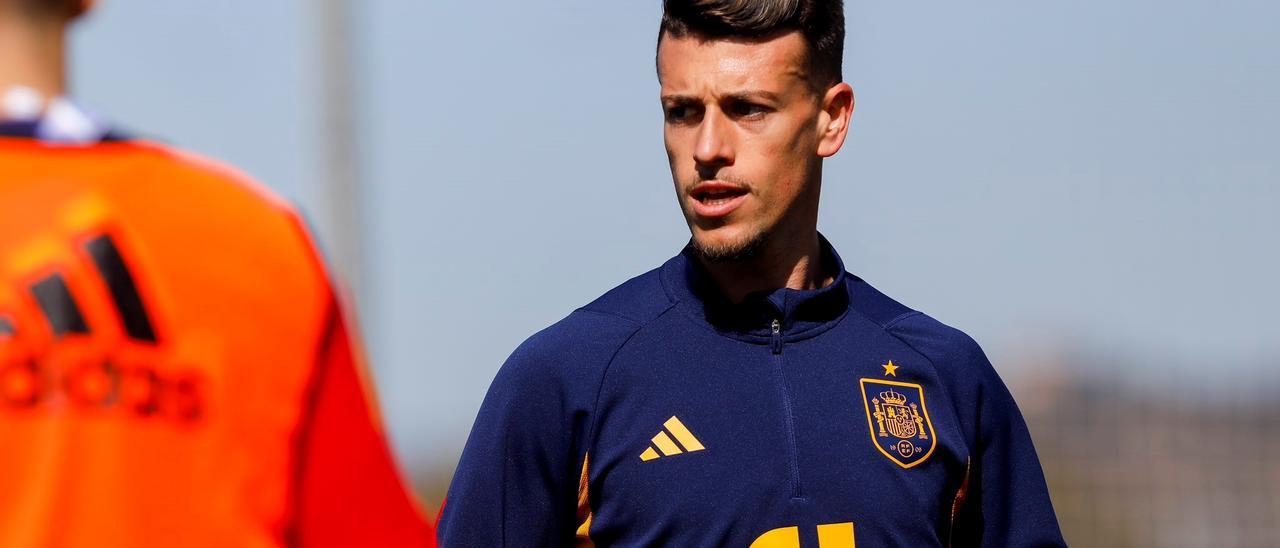 El cordobés Antonio Blanco con la selección española sub-21.