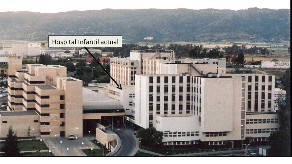 Imagen de la localización del hospital Infantil del Reina Sofía en este momento.