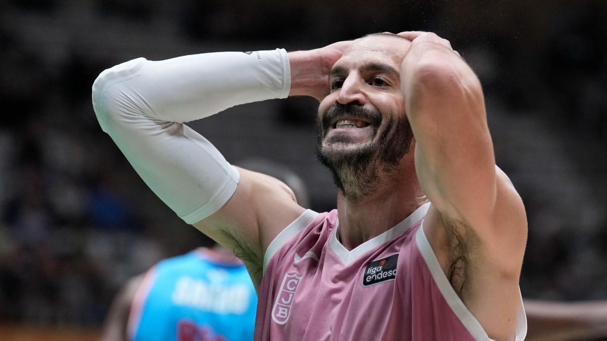 Pau Ribas, en la derrota del Joventut ante Breogán