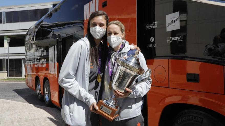 Así fue la llegada del Valencia Basket a Manises