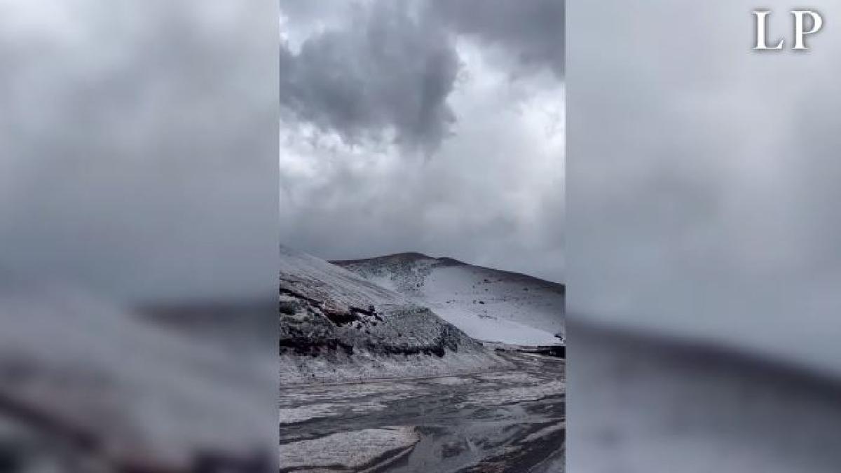 Granizada en Montaña de Fuego