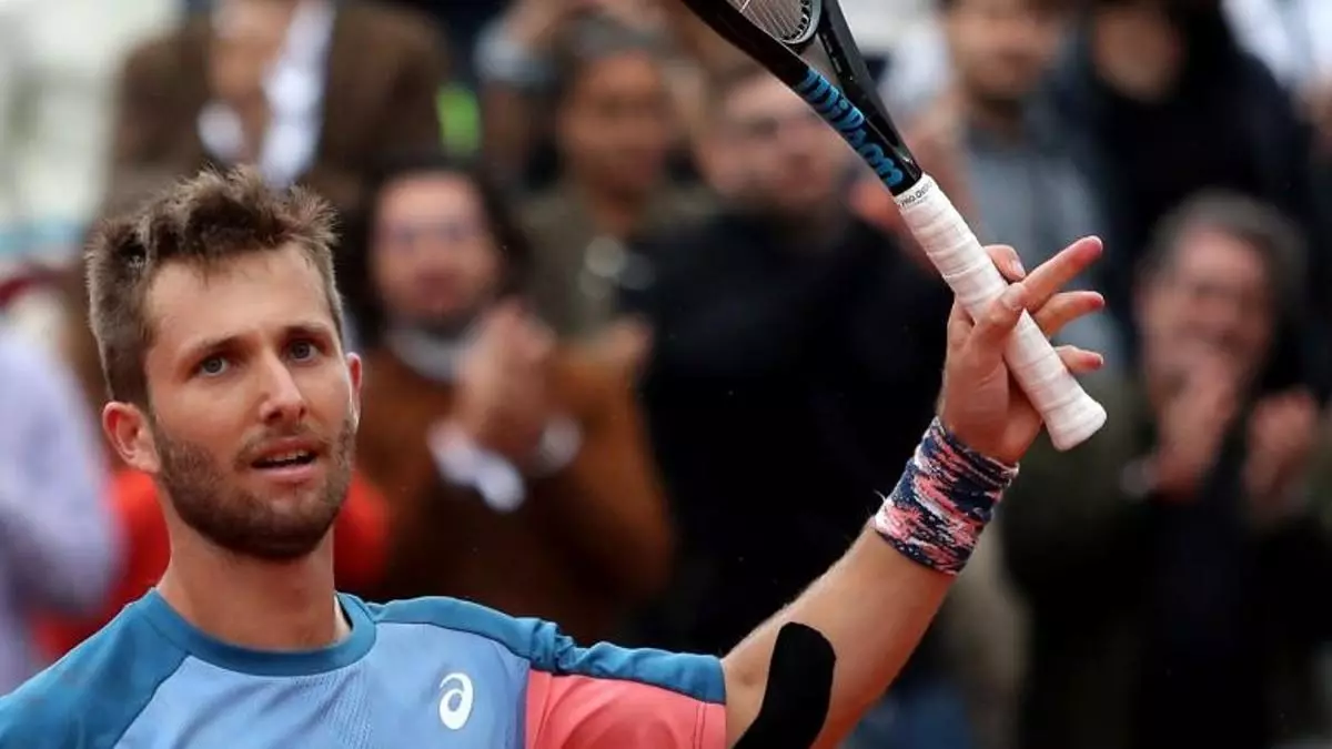Moutet, triste protagonista del Masters de Madrid por romper una raqueta