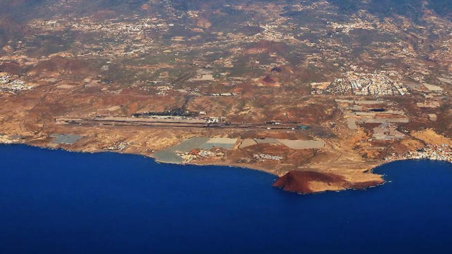 Imagen aérea de la costa de Granadilla de Abona.