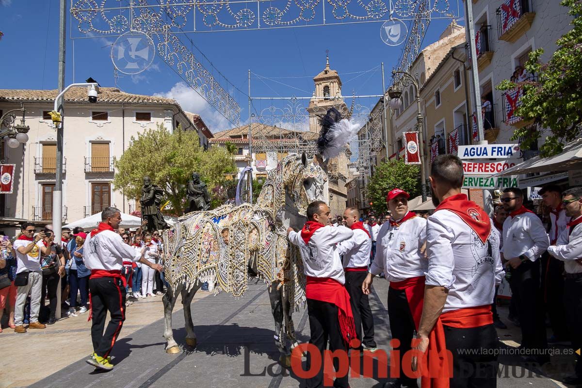 Recorrido Caballos del Vino día dos de mayo en Caravaca