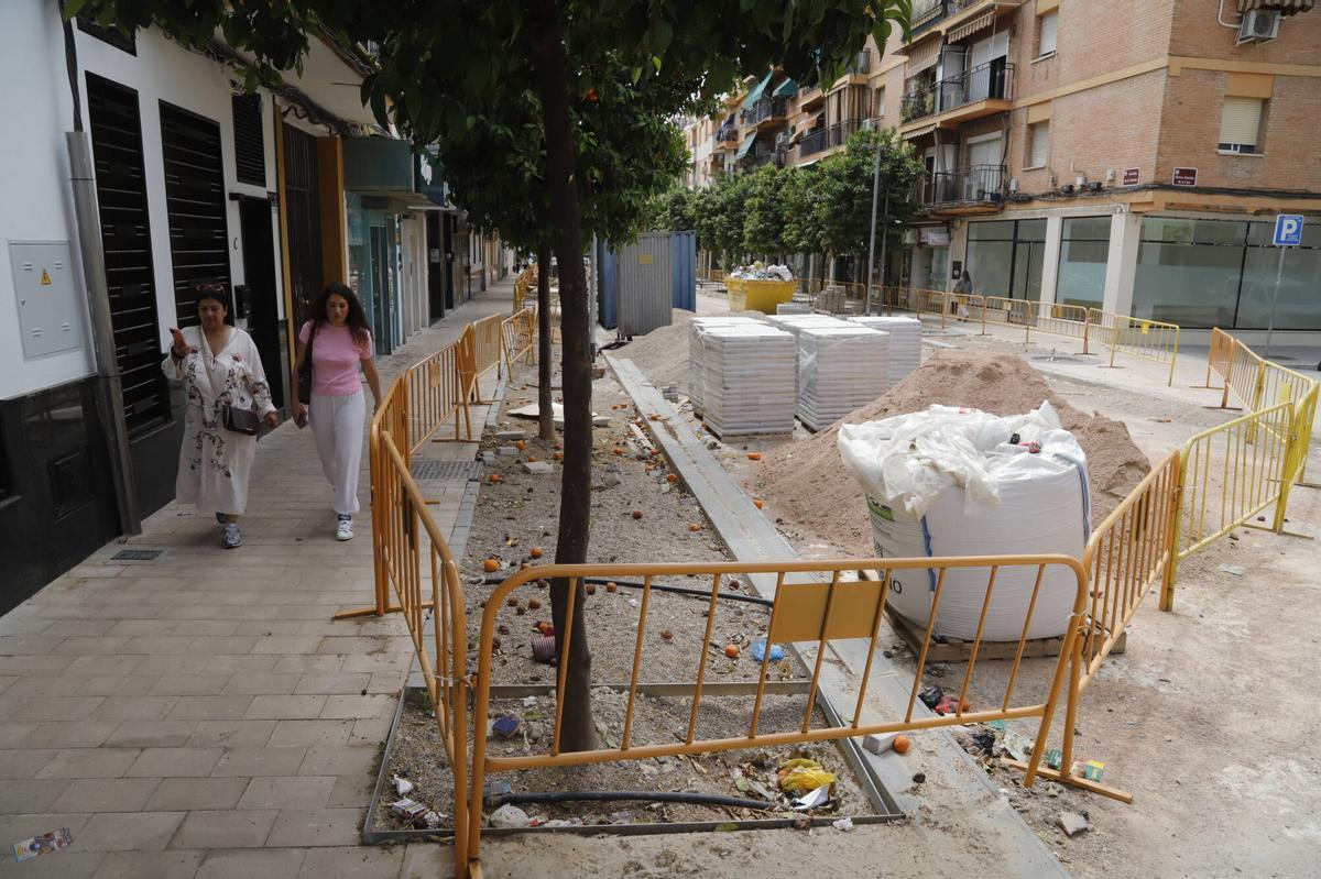Imagen que presentaba la semana pasada la obra de la Viñuela.