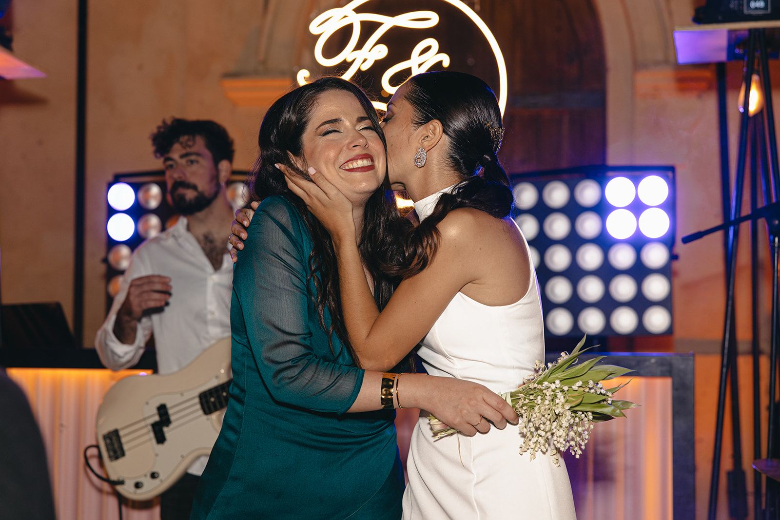 Boda de Carla Colprim, corte de honor 2022, y Franck Llorach