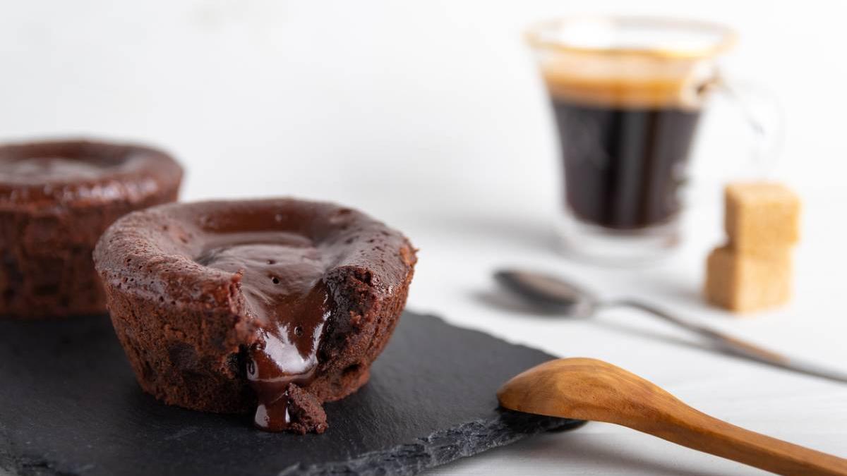 Receta de coulant de chocolate saludable