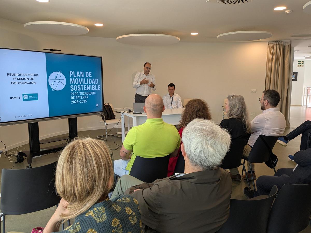 Francesc Arechavala durante la reunión de presentación de resultados del diagnóstico de movilidad.