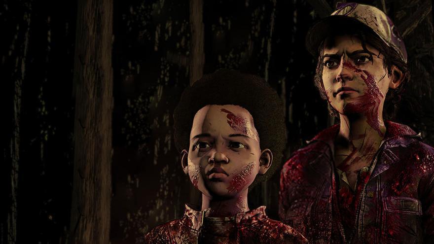 AJ y Clem en &#039;Telltale: The Walking Dead&#039;.