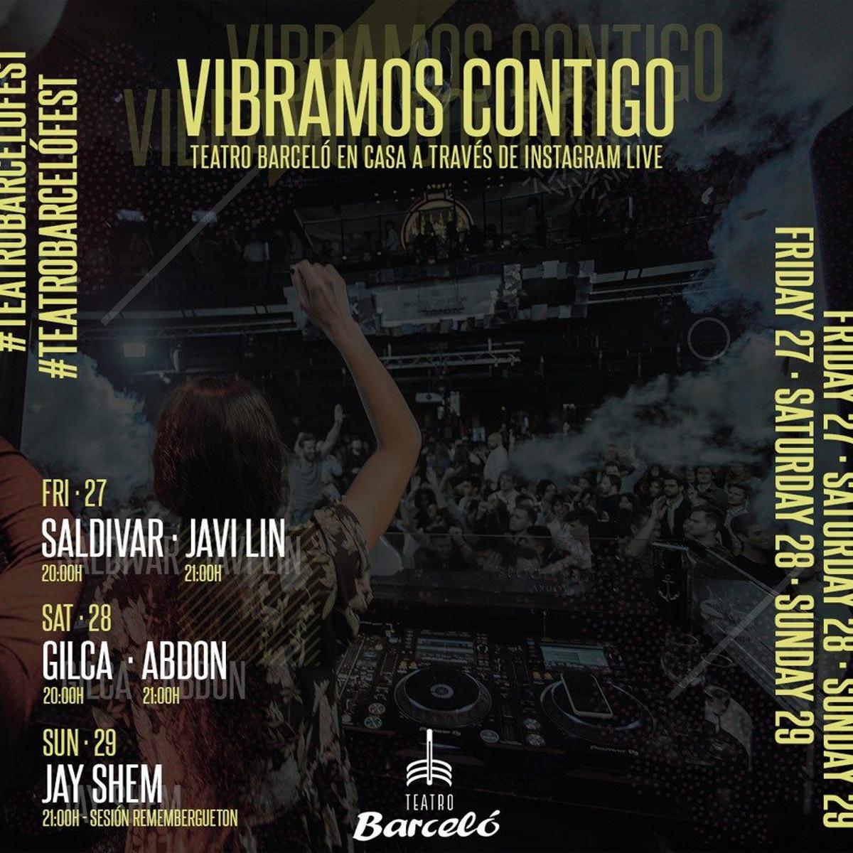 'Vibramos contigo' Festival en Streaming Tearto Barceló