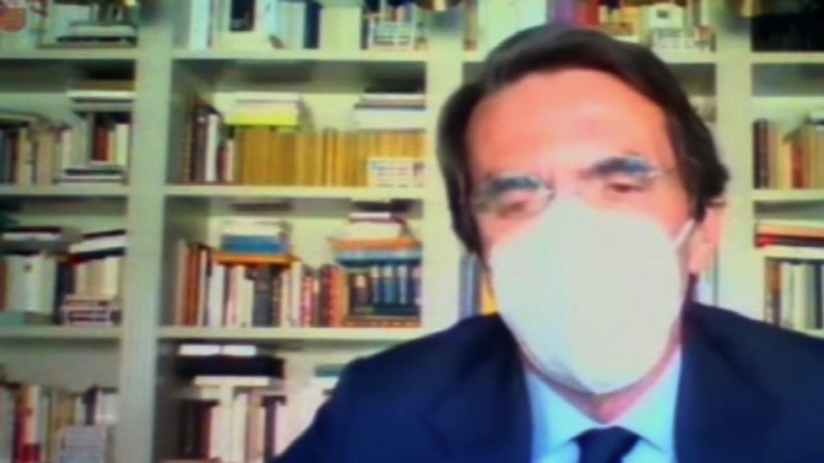 Aznar niega la caja B del PP: "Ni la conocía, ni la conozco"