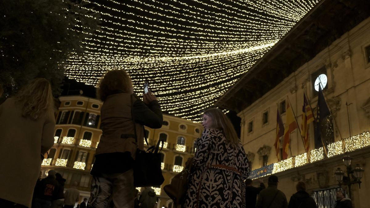 Luces de Navidad en Palma.