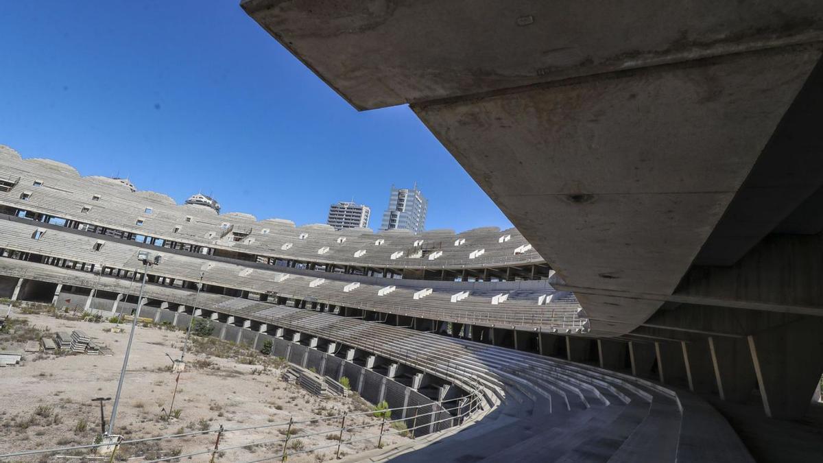 Aspecto de las obras del Nou Mestalla. | FRANCISCO CALABUIG