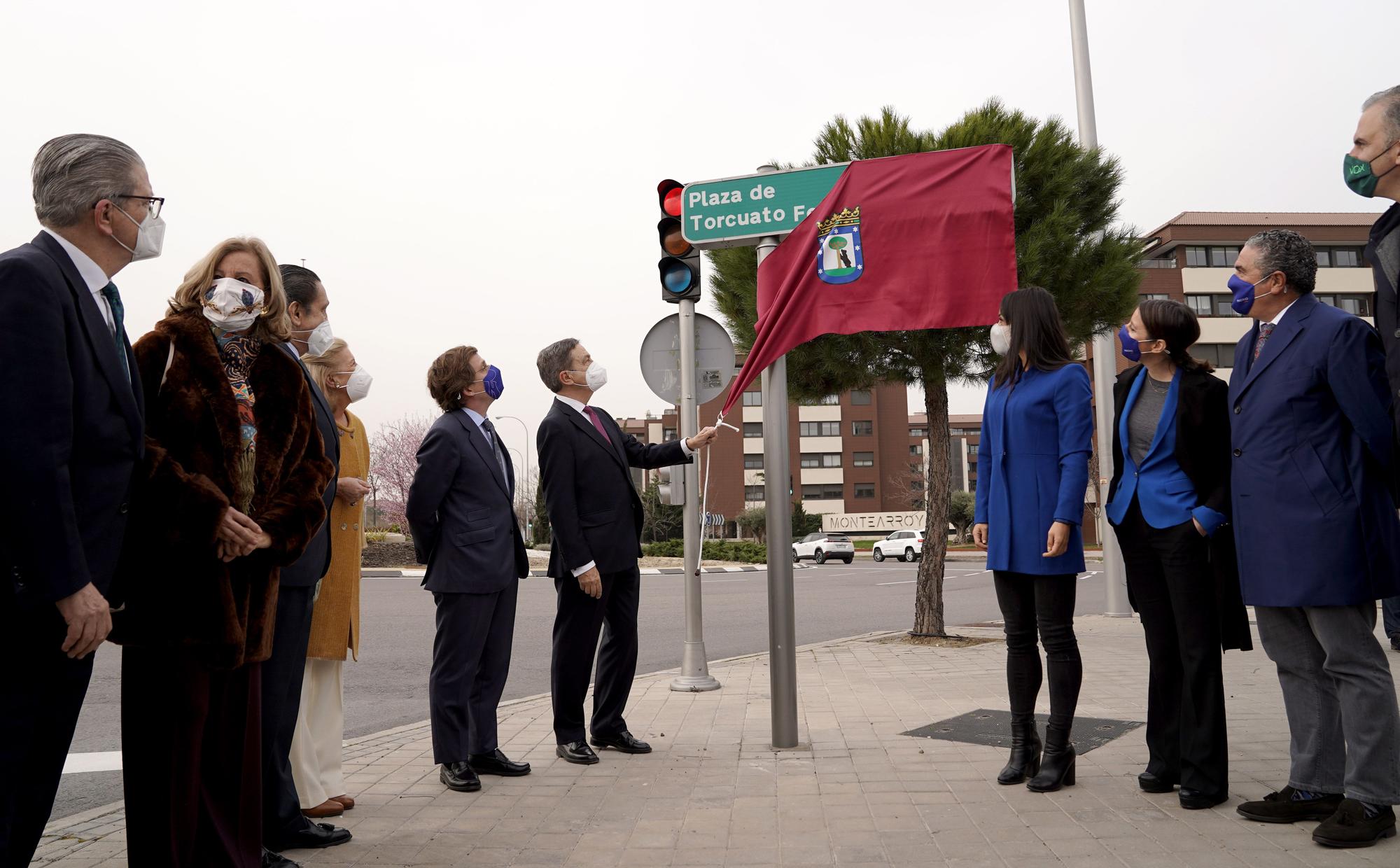 Homenaje en Madrid a Torcuato Fernández-Miranda con la concesión de una plaza en Fuencarral