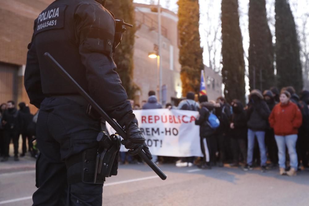 Accions dels piquets en la vaga del 21-F a Girona