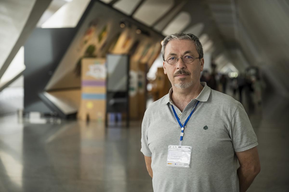 Miguel Ángel Jiménez Clavero, virólogo y especialista en virus emergentes zoonóticos, ayer en València.