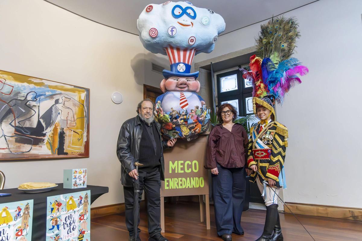 Un Entroido que reivindica o rural e ironiza co uso das redes sociais