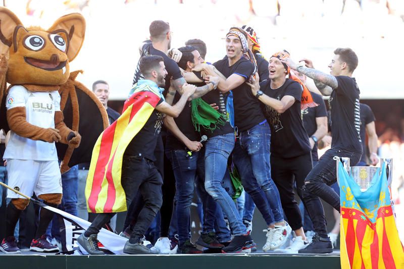 Celebración del Valencia CF campeón de Copa