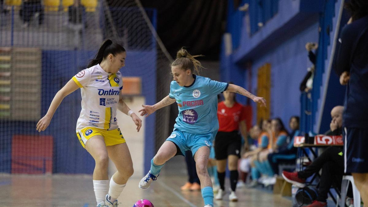 Lucía, autora de dos goles ante Meigas, en una imagen de archivo