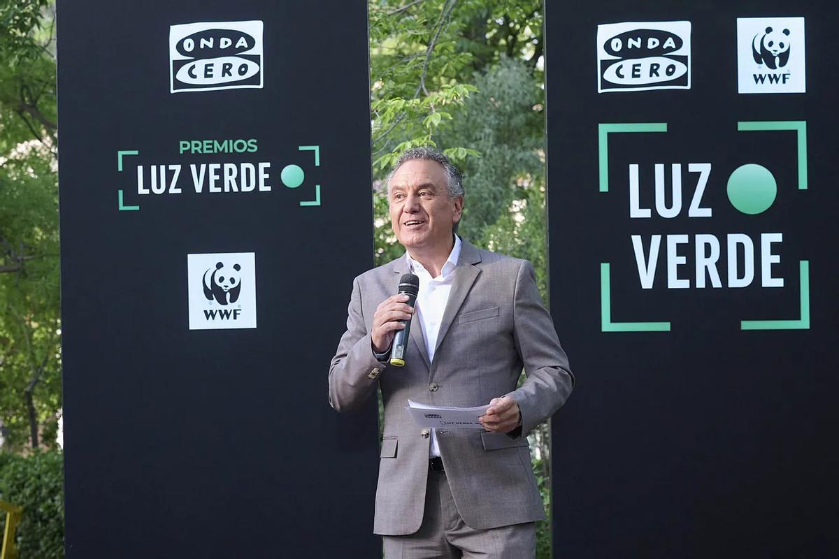 Roberto Brasero, en la entrega de los Premios Luz Verde.