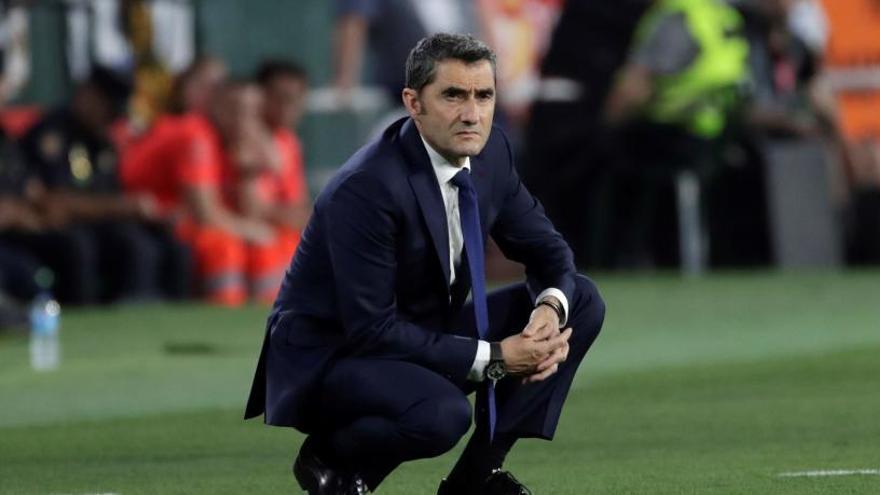 Ernesto Valverde, entrenador del Barcelona