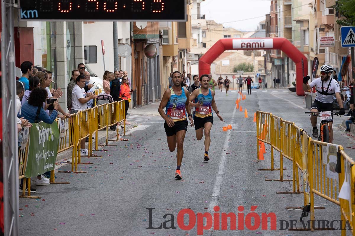 Carrera Popular Urbana y de la Mujer de Moratalla ‘La Villa, premio Marín Giménez (línea de meta)