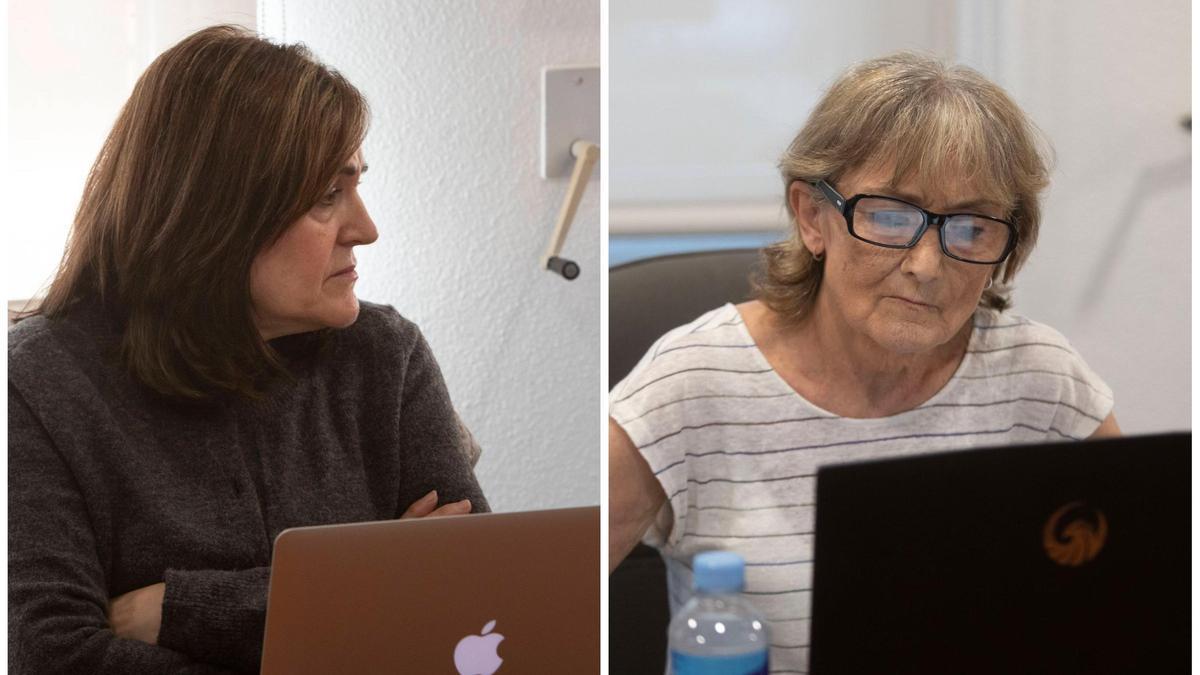 Las dos edilas de Participa per Gilet.