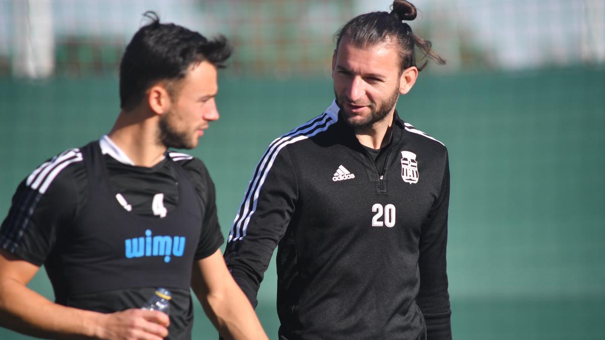 Gastón Silva en un entrenamiento esta semana