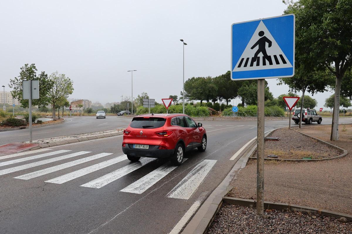 Rotonda de la ronda de circunvalación de Castelló.