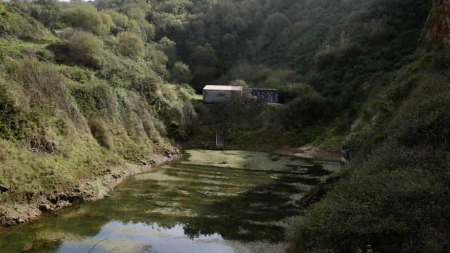 La balsa de El Frondil, en Berbes. | JUAN PLAZA