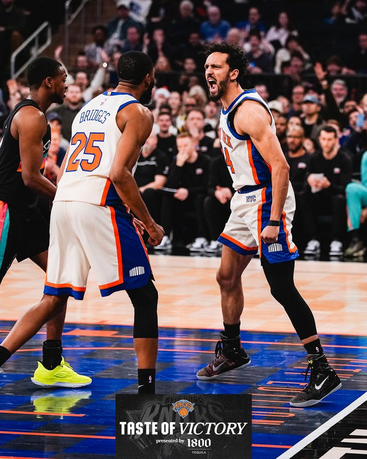 Los Knicks, durante un partido de la NBA