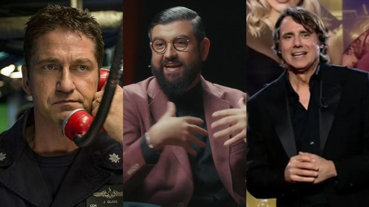 Gerard Butler, Manu Sánchez y Ion Aramendi
