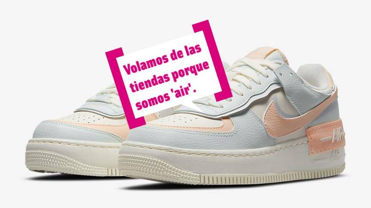 Nike Air Force 1 pixel en pastel