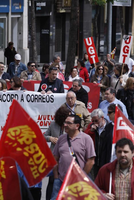 Manifestació del primer de maig a Girona