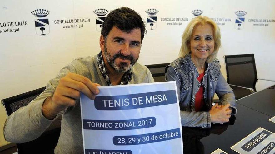 Nicolás González y María Jesús Sánchez, en la presentación del torneo. // Bernabé/Javier Lalín