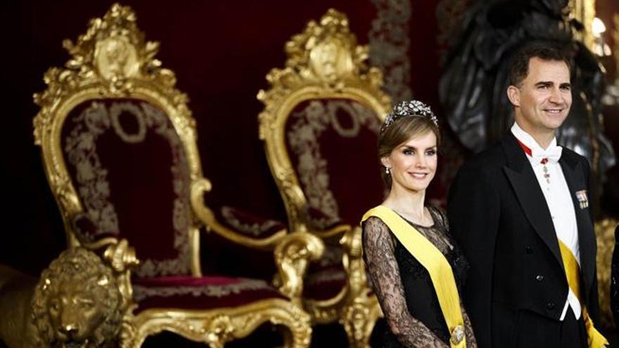 El príncipe Felipe y la princesa Letizia.