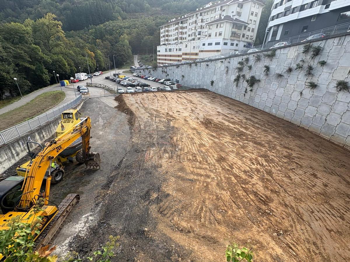 El solar destinado a las pistas de pádel.