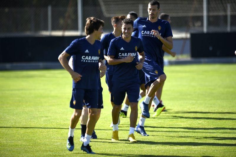 Entrenamiento del Real Zaragoza en la Ciudad Deportiva