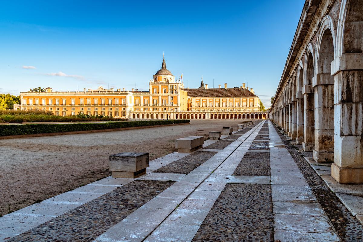 Palacio Real de Aranjuez al amanecer. Larga exposición