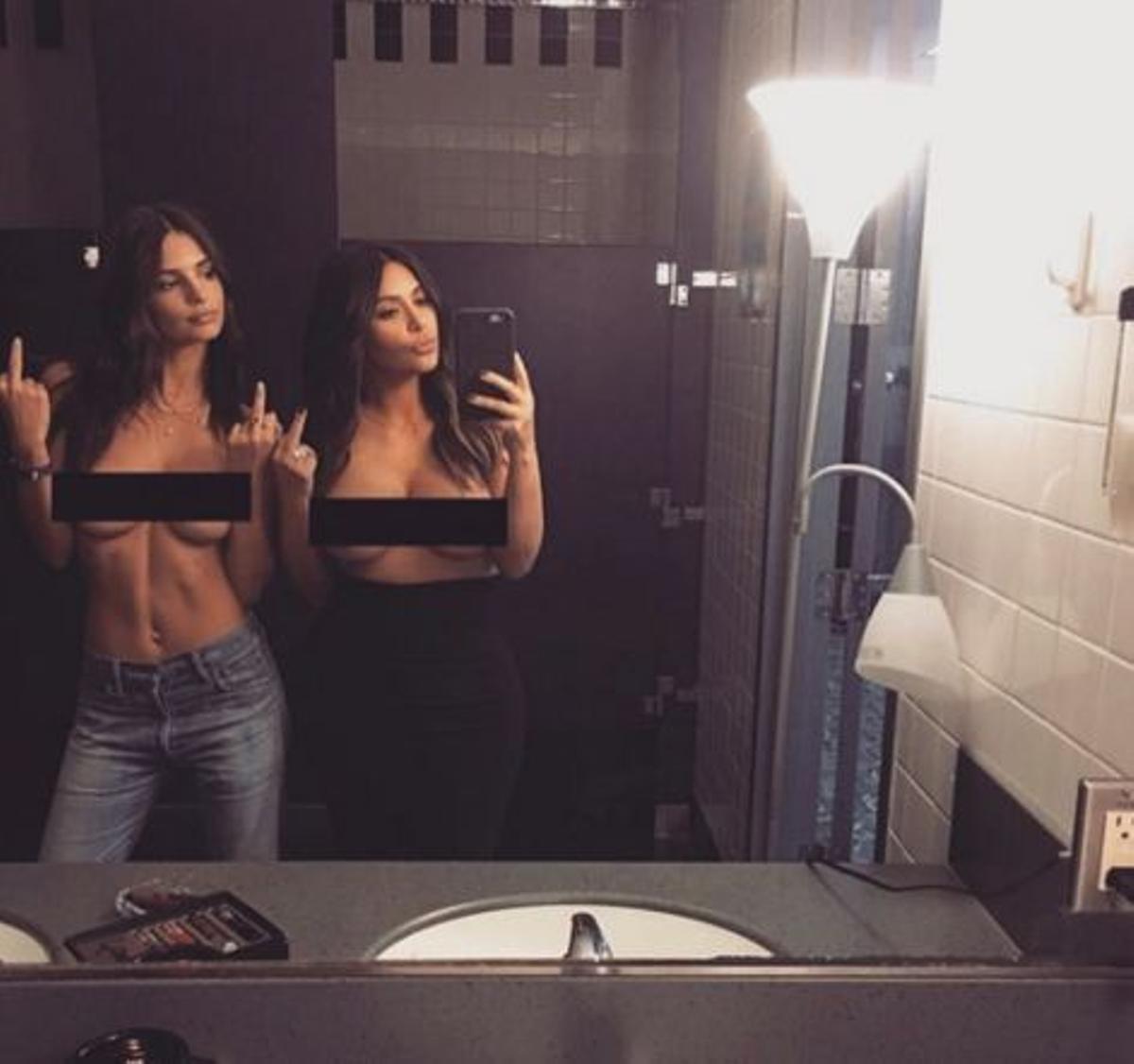 Kim KArdashian, Emily Ratajkowski y su foto desnudas en Instagram