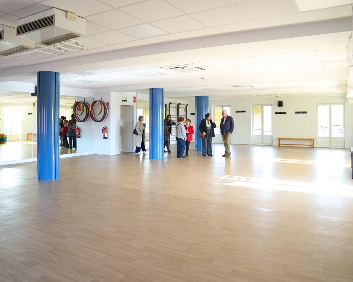 Entre las obras realizadas en el centro, en la tercera planta se ha aumentado la superficie del gimnasio
